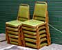 Chartreuse Stacking Chairs